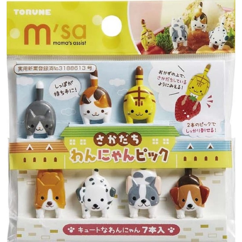 TORUNE P-3546 Sakadachi Wannyan Picks, 7 Pieces