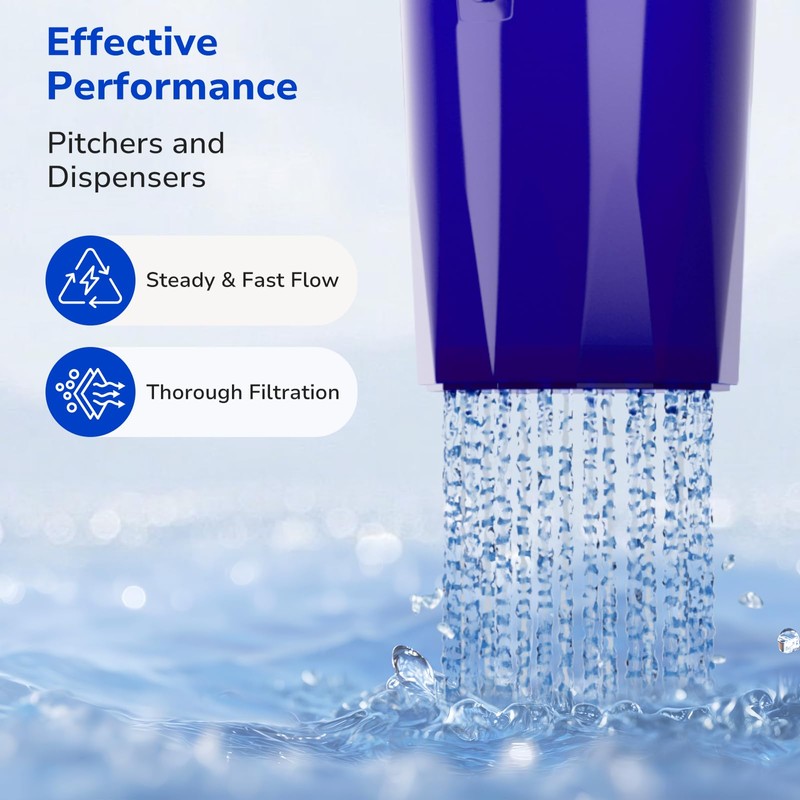 Fil-Fresh 4-Pack Water Filter Replacement for All PUR, PURPlus Water