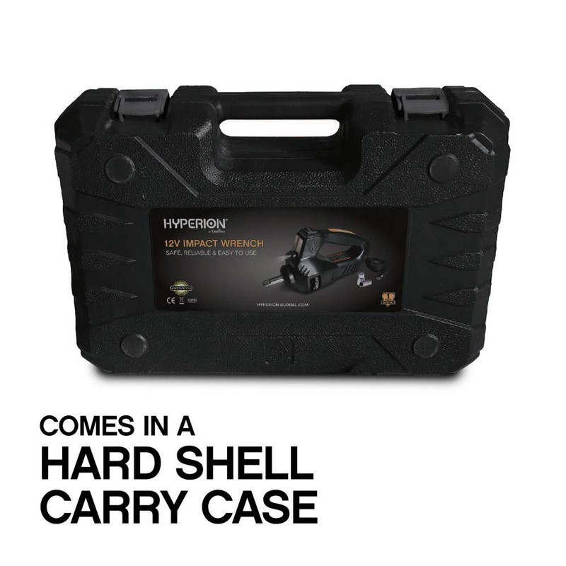 Hyperion Lift-Assist 12V Portable Impact Wrench - 12 Volt Electric