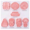 Eidoct 8PCS Cookie Cutters Shapes Baking Set Moulds Cookie Cutters
