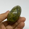 95.3g, 2.3"x1.7"x1.2" Natural Untreated Green Opal Palm-Stone Crystal Polished Galet