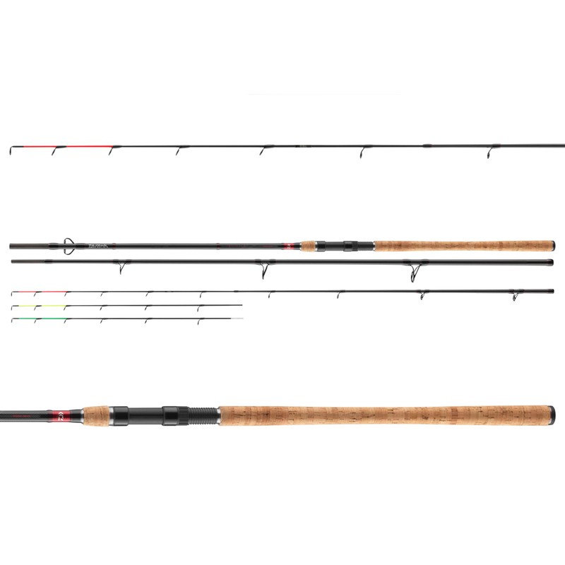 DAIWA Ninja X Feeder 360XH, 3.60m, 0-220g, 3+3 Pieces, Fishing
