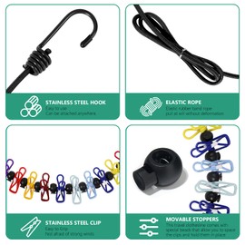 Retractable Portable Clothesline for Travel,2 Packs of Portable Clothesline with 8 clothespins,2 Packs of Disposable Compressed Towels,Suitable for Indoor Clothesline, Outdoor Camping Accessories