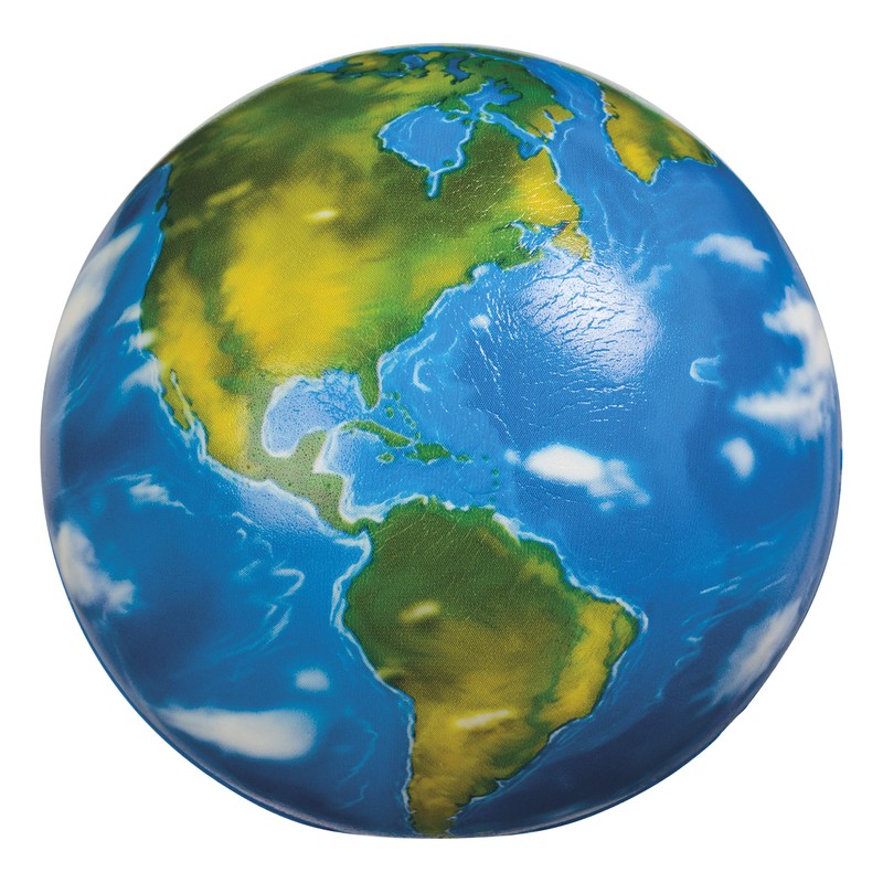Toysmith Squishy Planet Earth Ball - Earth's Core Squeeze Stress
