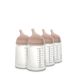 Suavinex Zero Zero - Biberón anti cólico, minimiza el rechazo del biberón y la confusión de los pezones, perfecto para lactancia, flujo adaptable, paq