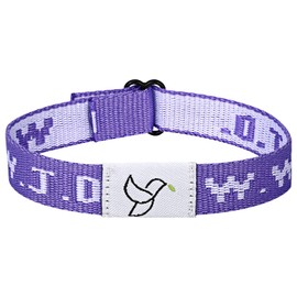 Oidea Daily Bible Verse Bracelets: Wearable Scan NFC Scripture Bracelets Devotional God Jesus Faith Wristbands Inspirational Religious Christian Gifts for Women Men, Purple