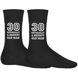 DCG PRINTWEAR Funny 30 Year Old Socks – Born in 1995 Birthday Gift in Black – Gag Socks for Men or Women Turning 32