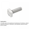 sourcing map Square Head Bolt, 10pcs M5x12mm Fully Thread 304