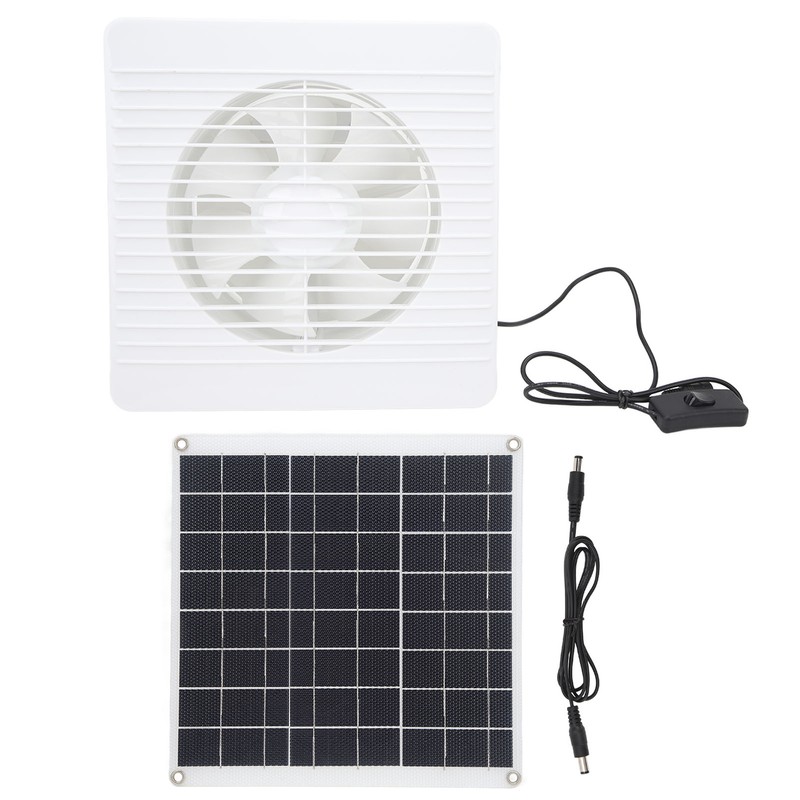 Solar Panel Powered Fan Maintain Air Circulation 6 Blades 15W