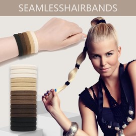 Multy-Colored Hair Ties, Large Elastic Bands, No Damage Ponytail Holders for Thick Hair, Women, Men and Girls