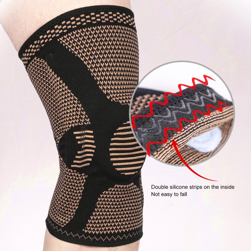 1 Pair Knee Brace Elastic Breathable Knee Sleeve Compression Non