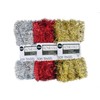 Very Long Christmas Tinsel in Red, Gold Or Silver, 50