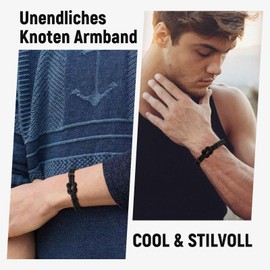 Men's Gift Bracelet: Gift for Him Husband Paracord Bracelets, Gift for Dad Son, Surfer Men's Bracelets Black, Jewellery Gifts Christmas/Valentine's Day/Father's Day Gifts