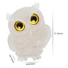 mookaitedecor 3 Inch Owl Rock Crystal Stone Crystal Figure, Hand
