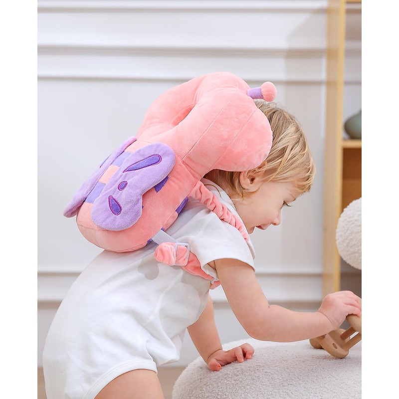 JunNeng Baby Walker 3-Sided Head Protector Backpack Wear, Toddler Head
