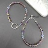 TOBLEEY Butterfly Phone Charm Chain Strap Beaded Lanyard String sparkling