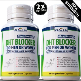 FIT FORLIFE DHT BLOCKER Promotes Fast Hair Growth Pills Supplement Stops Loss 120 Capsules