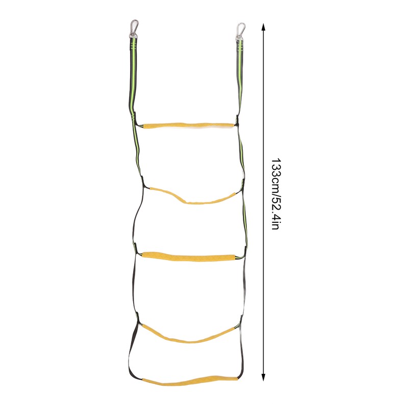 Boat Rope Ladder Portable 5 Step Folding Marine Rope Ladder