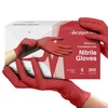 Light Burgundy Nitrile Disposable Gloves - 200 Count - 3