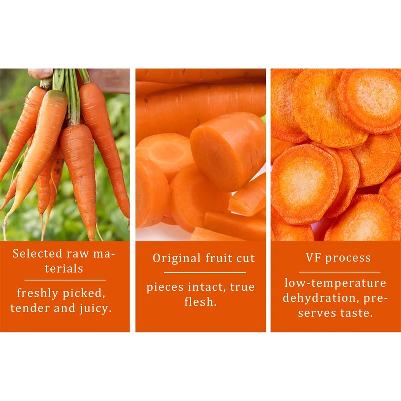 Carrot slices 7.05oz, vegetable dried instant carrot slices dried vegetables200g