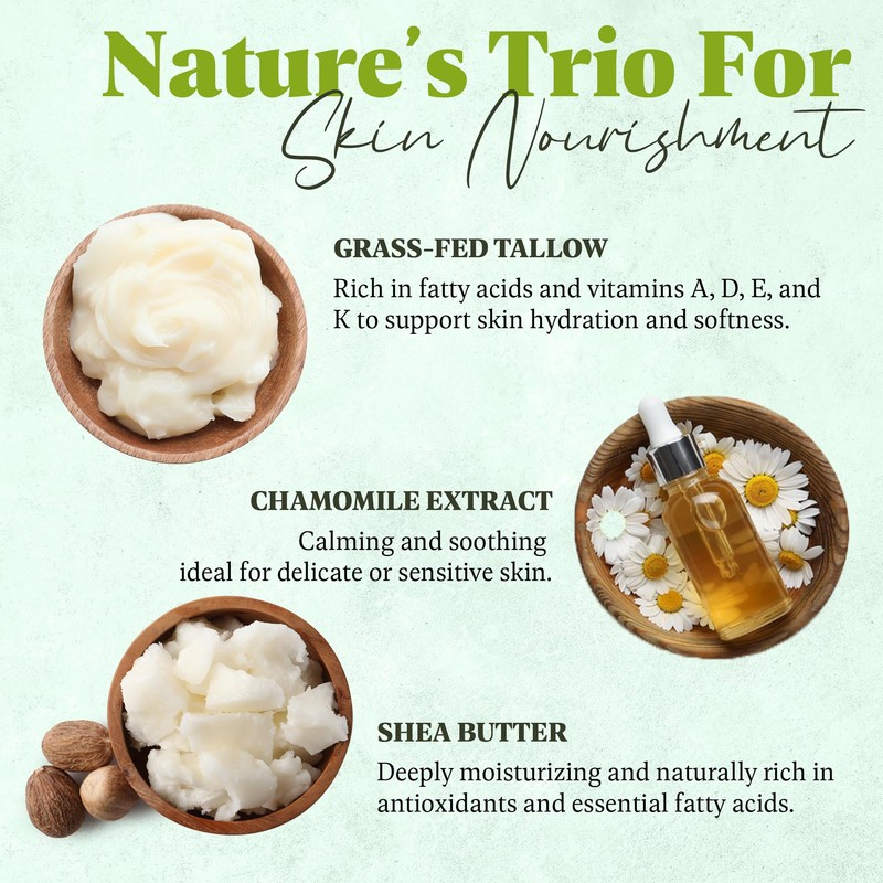 Jade Outlet Inc Chamomile Tallow Balm | Nourishing Moisturizer for