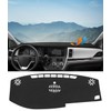 BIBLOZ Dash Cover for Toyota Sienna 2015-2020 Accessories Black Flannel