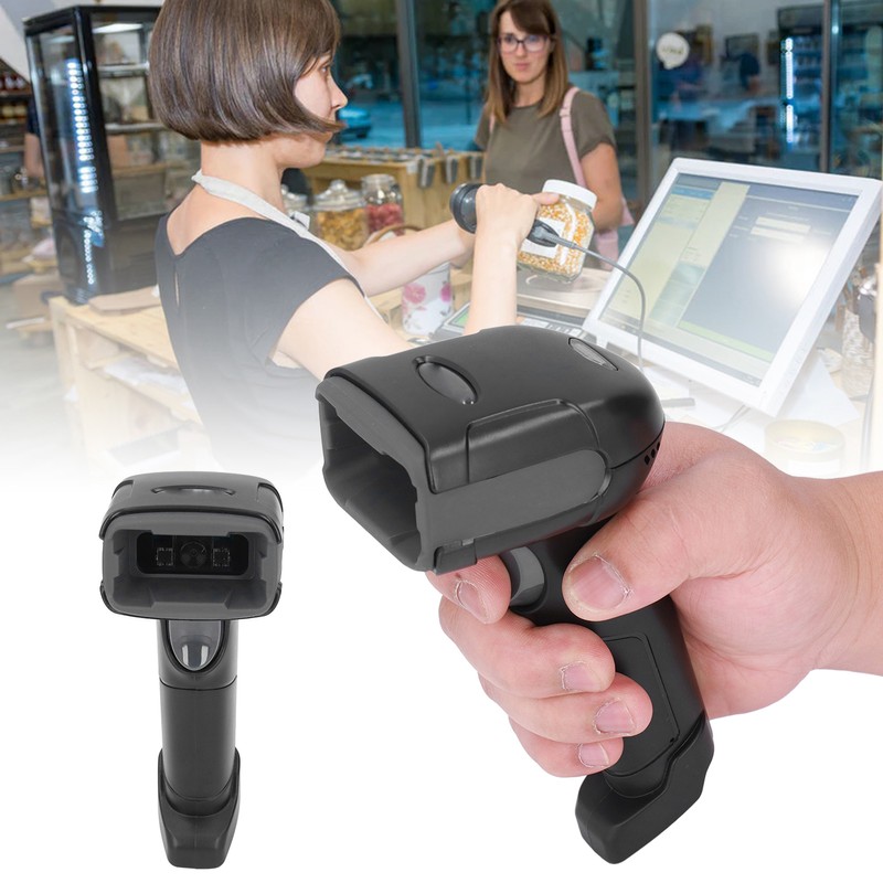 Barcode Scanner QR Code Reader OCR Function Handheld Tool for