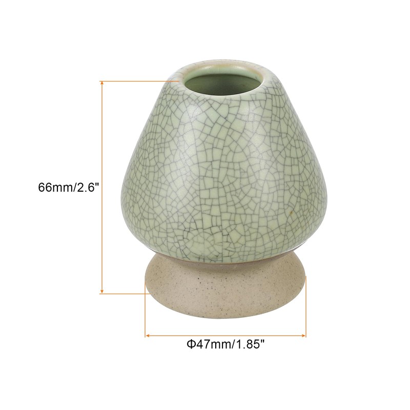 sourcing map Ceramic Chasen Stand 66mm Matcha Whisk Holder Teas