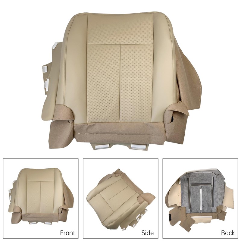 moseiny Driver Bottom Leather Seat Cover Compatible with Ford Expedition
