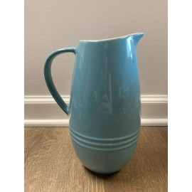 Le Creuset "Turquoise" LE CREUSET 1.7 Qt Large Signature Slim Pitcher 8.75" Tall Teal Vase