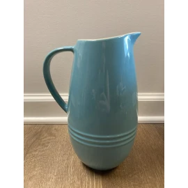 Le Creuset "Turquoise" LE CREUSET 1.7 Qt Large Signature Slim Pitcher 8.75" Tall Teal Vase