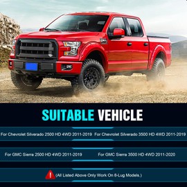 1-3" Torsion Keys with Shock Extenders for 2011-2019 Chevy Silverado GMC Sierra 2500 HD 3500 HD, Adjustable 1 to 3 Inch Heavy Duty Solid Leveling Lift Kits