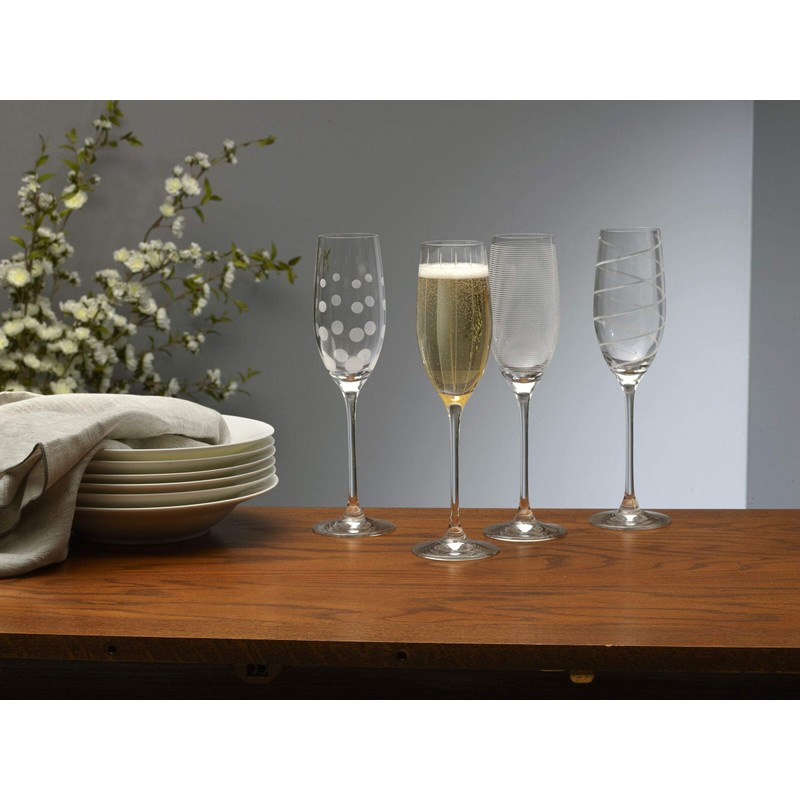 Mikasa Cheers Champagne Flutes, Set of 4