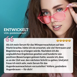 Annixashley Eyebrow Booster Serum for Faster Growth, Vegan Eyebrow Serum for Full, Dense & Strong Brows, Eyebrow Booster for Natural Eyebrows (Eyebrow Serum)