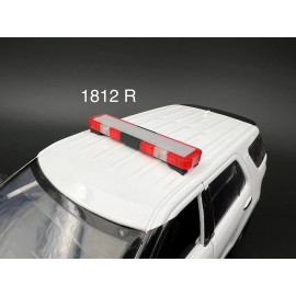 LED Ready Lightbar 1/18 LED Ready Whelen Edge Lightbar Red Fire State Police Trooper Sheriff Patrol