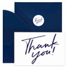28utterfly Heavy Duty Thank You Cards with Envelopes,50 PK- Blue