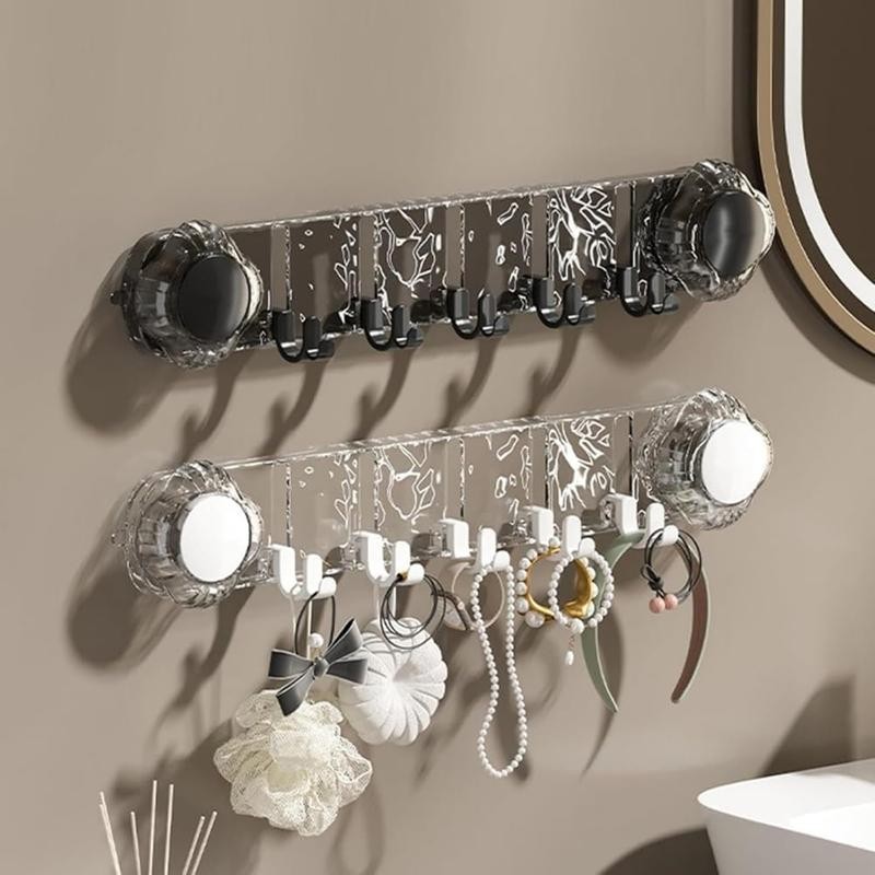 Rotating Shower Suction Cup Hook, Space Saving Non Punch Wall