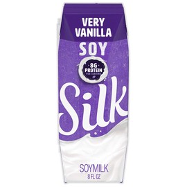 Silk Shelf-Stable Soymilk Singles, Very Vanilla, Dairy-Free, Vegan, Non-GMO Project Verified, 8 oz., 18 Pack