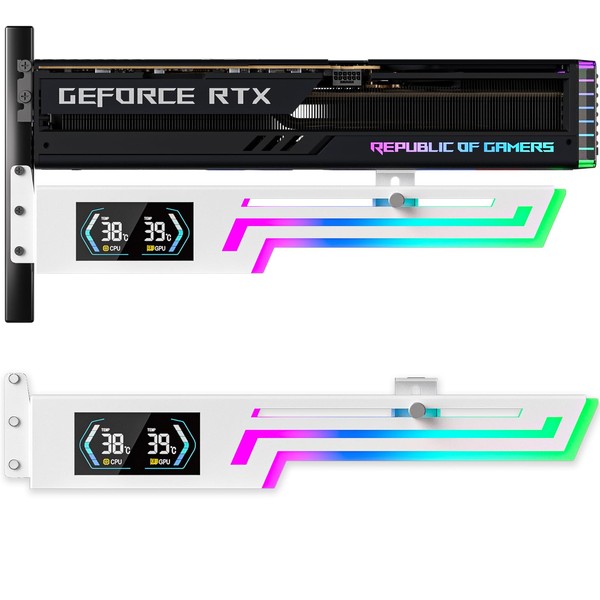 GSCOLER ARGB GPU Support Bracket with CPU & GPU Temp
