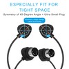 FORE 4-Pack 2-Feet/ 60cm 45-Degree Symmetry Angled MIDI Cable with