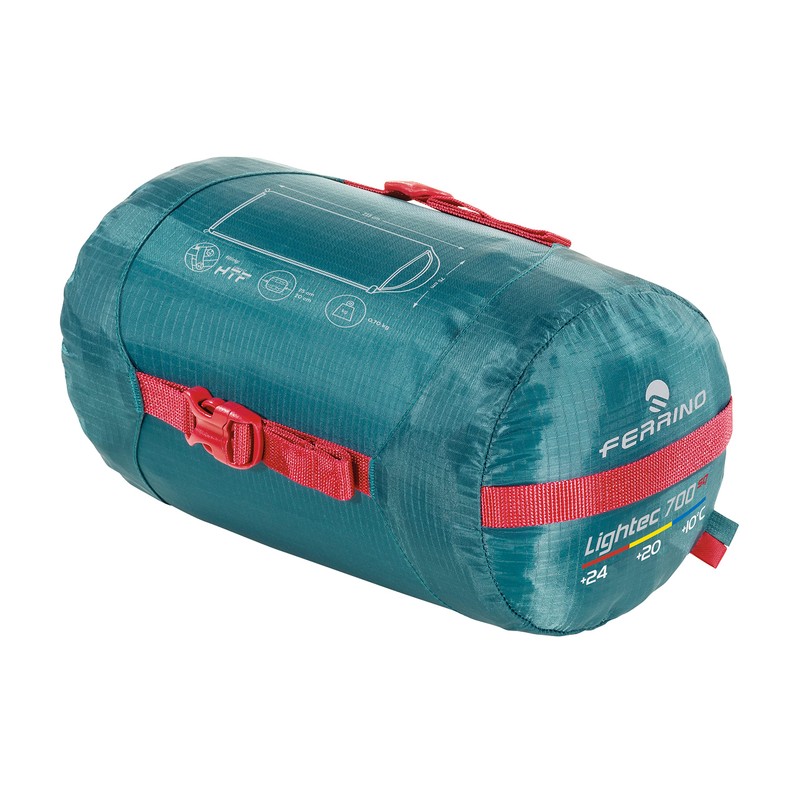 Ferrino Unisex - Adult Lightech Sleeping Bag, Green Square, 700