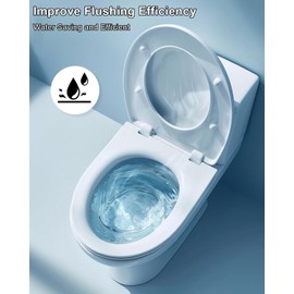 Toilet Seal Rings Silicone Toilet Gasket Fit for TOTO THU440-A THU445 10A-A, WC Replacement and Repair Part 2.12'' ID / 3.14'' OD, 4 Pack