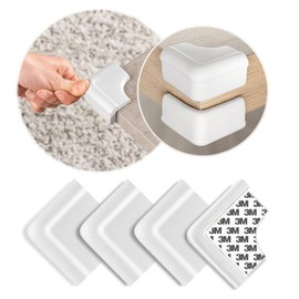 Reer Soft Corner Protectors, Pack of 4, Bite-Resistant, Tested for Harmful Substances, White