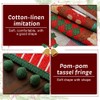 Christmas Table Runner, 14x71in Soft Xmas Winter Table Scarf with