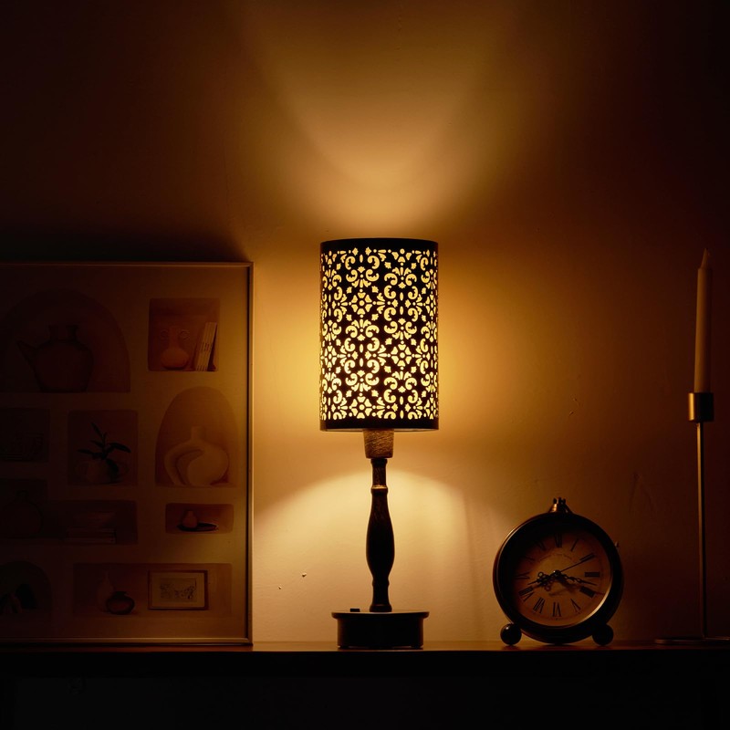 UMEXUS LED Rechargeable Cordless Table Lamp with Dimmer, Small Battery