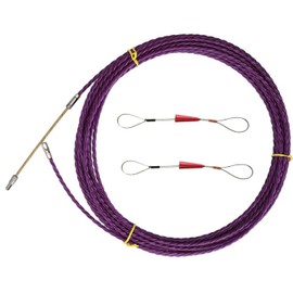 6mm Fish Tape Electrician Cable Threading Device Wire Guider Running Electrical Wire Threader Electrical Cable Puller Aid Tool (25M)