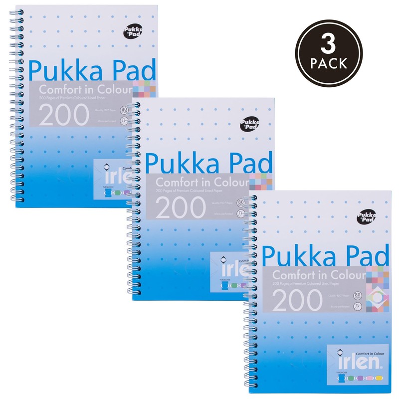 Pukka Pad, Irlen Jotta Pad A5 Notebook 3-Pack – Wire