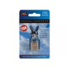 PMS TSA-Approved Brass Luggage Padlock-1 Pack, 2 Keys, Silver, 2 cm