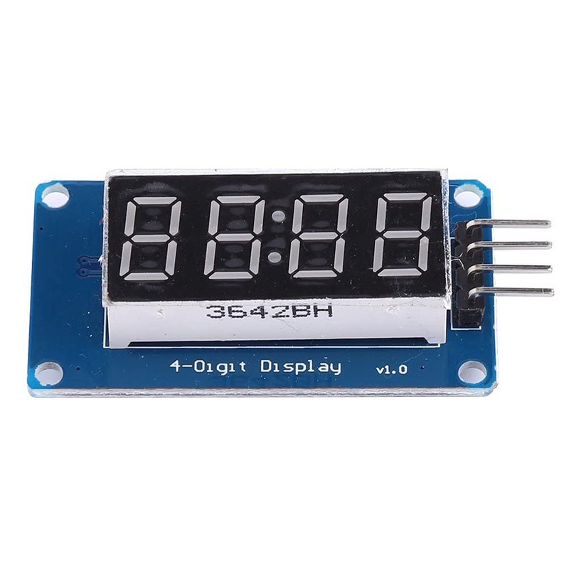 4Pcs 0.36 Inch 3.3~5.5V LED 4-Digit Adjustable Brightness Display Module