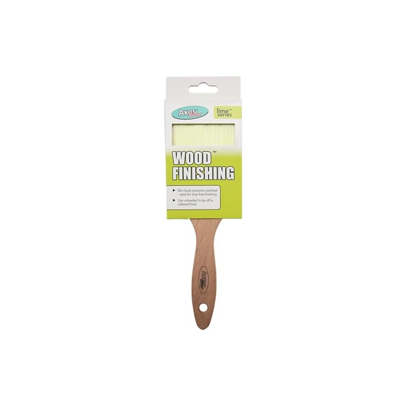 Axus Decor Wood Finishing & Varnish Brush (Lime Series) -